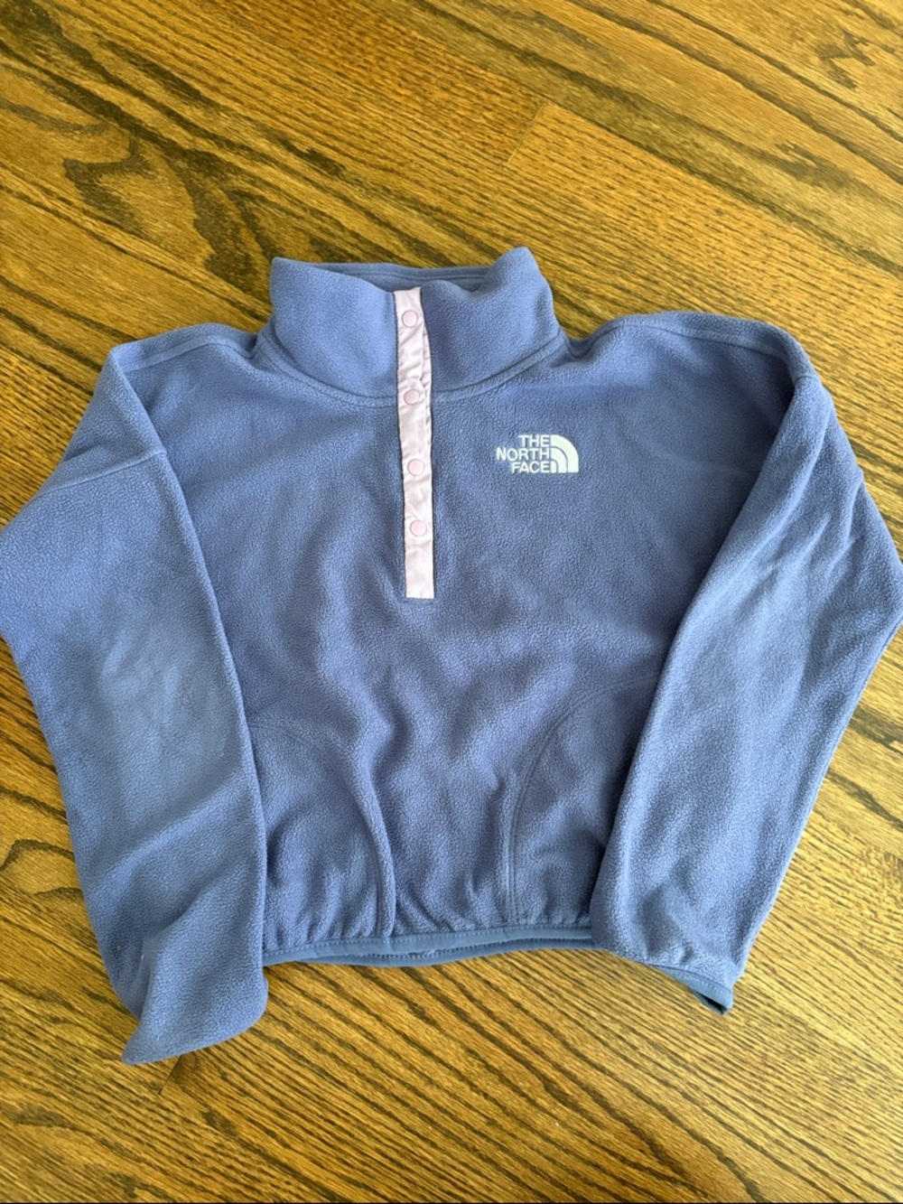 The North Face Lavender Blue Quarter-Snap Fleece Pullover